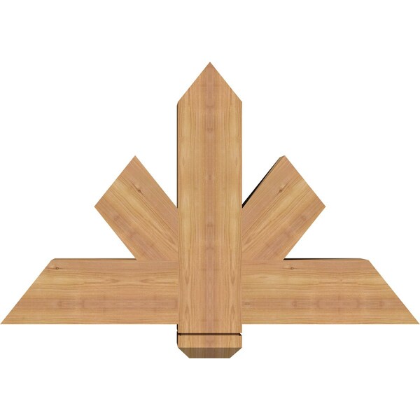 Ekena Millwork Kennewick Timber Gable Bracket, Western Red Cedar, 36"W x 23"H x 5 1/2"D x 5 1/2"F, 15/12 Pitch GBW036X23X0606KEN00SWR - main